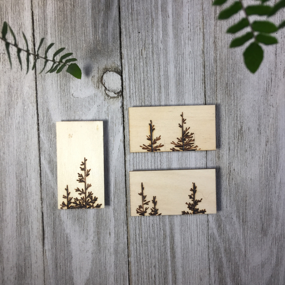 Knot & Kiln Forest Wood-Burned Magnet Set
